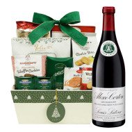 Hand-Painted Piper Heidsieck Christmas Gift Basket